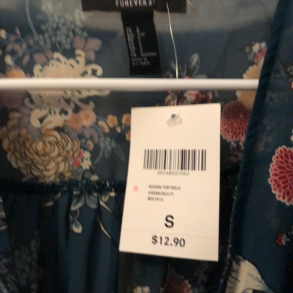 Forever21 sheer blouse size small - Picture 3 of 8
